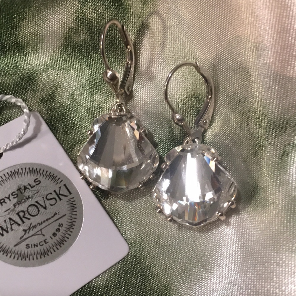 CLOSEOUT Dangle Earrings with Swarovski Crystals.  NWT